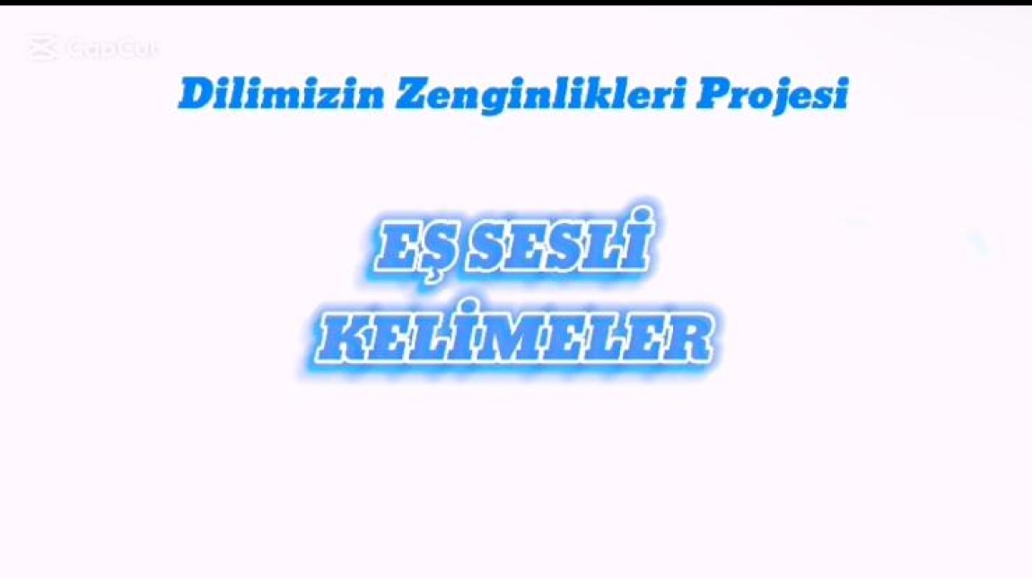 Dilimizin Zenginlikleri Projesi kapsamında 3/A sınıfı öğrencilerimiz eş sesli kelimeleri öğrenerek hazırladıkları video ile eğlendiler.